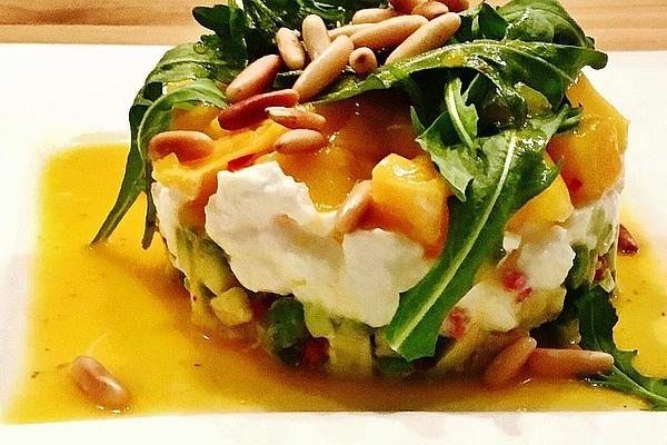 Rocket Salad with Mango, Avocado and Mozzarella