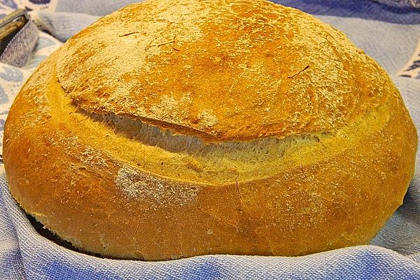 Round Crusty White Bread
