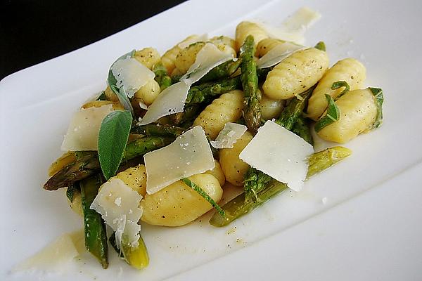 Sage Gnocchi with Green Asparagus