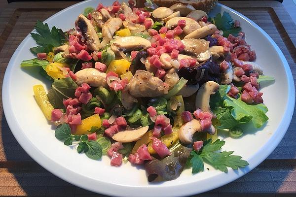 Salad with Fried Mushrooms