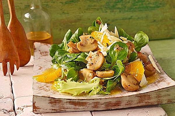 Salad with Honey Mushrooms