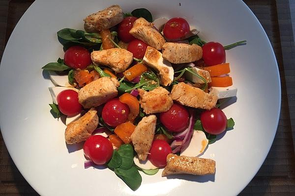 Salad with Strips Of Chicken Breast