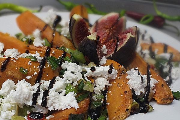 Salad with Sweet Potatoes, Figs and Goat Cheese