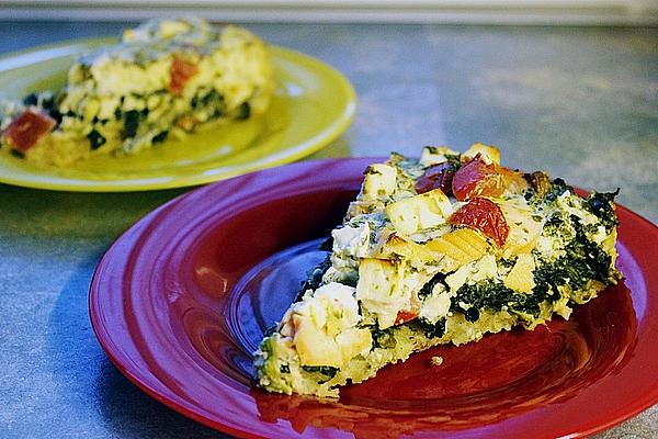 Salmon and Spinach Quiche