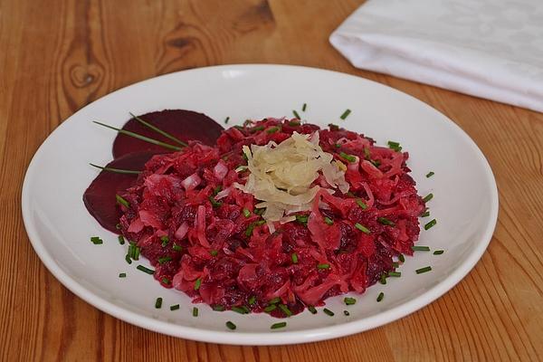 Sauerkraut Salad with Beetroot