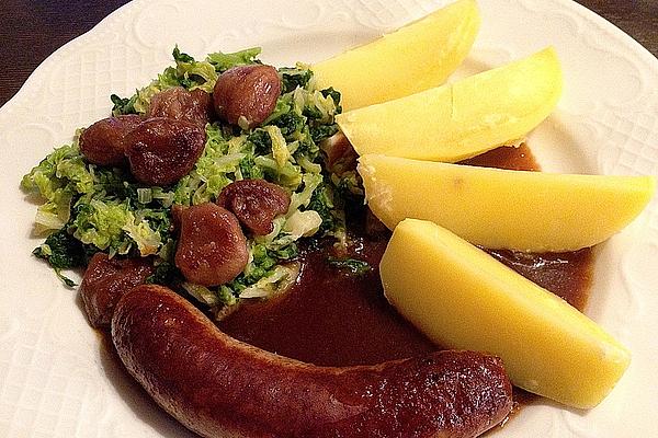 Savoy Cabbage with Chestnuts