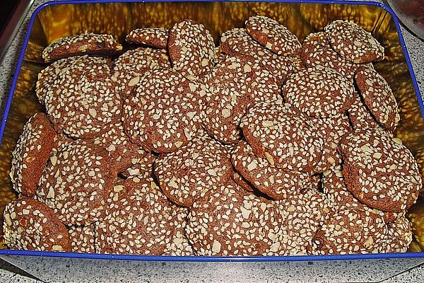 Sesame and Almond Chocolate Cookies