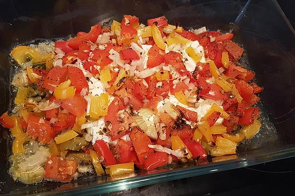 Sheep Cheese Baked in Oven