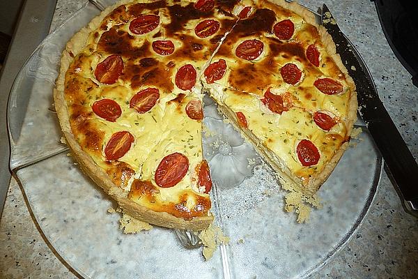 Sheep Cheese Tomato Quiche