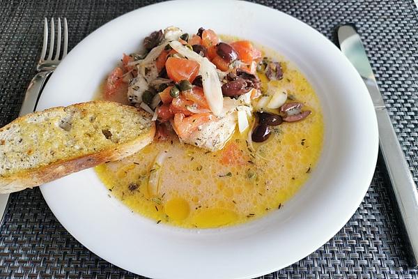 Sicilian Monkfish with Ciabatta