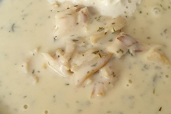 Smoked Fish Soup with Fresh Dill