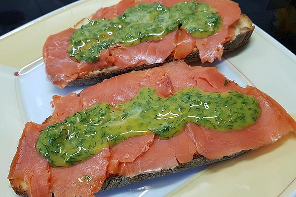Smoked Salmon with Sweet and Spicy Mustard Sauce