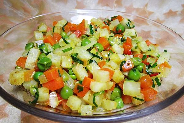 Smokeys Celery and Pea Salad