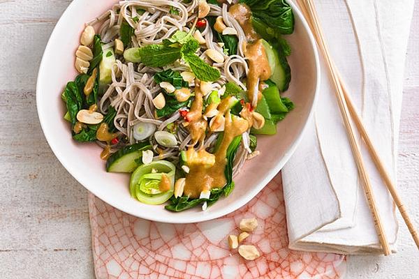 Soba Noodles with Lime and Peanut Dressing