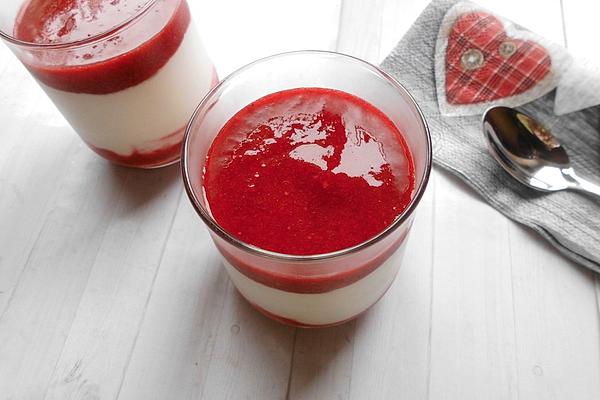 Sour Cream with Raspberries