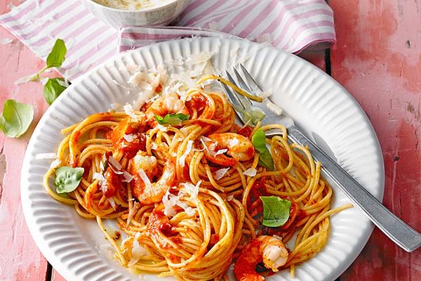 Spaghetti Aglio Olio E Scampi