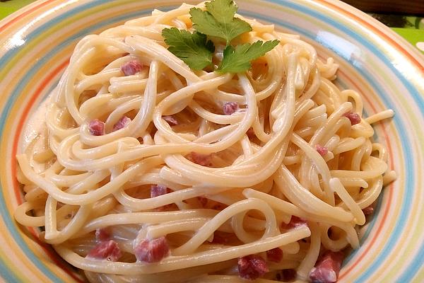 Spaghetti Carbonara Without Egg