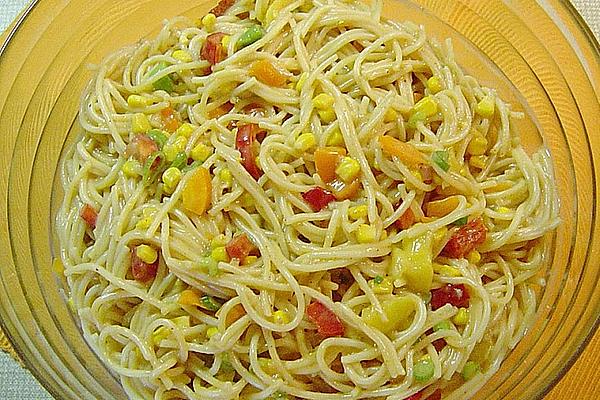 Spaghetti Salad with Mango Chutney