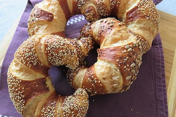 Spelled Pretzel Croissants with or Without Cheese