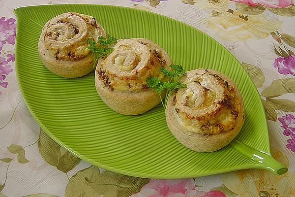 Spelled Snails with Onions and Cheese