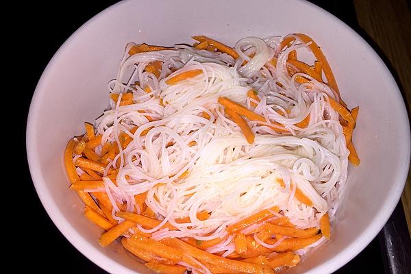 Spicy Carrot Salad with Glass Noodles