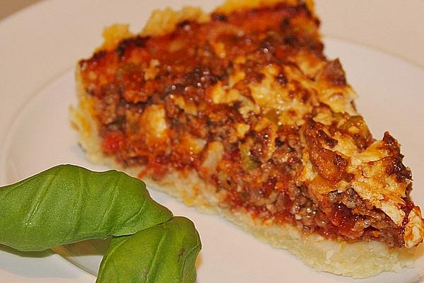 Spicy Quiche with Feta and Minced Meat