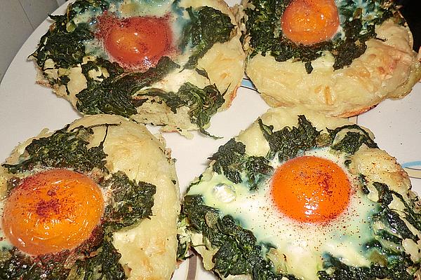 Spinach and Egg Flatbreads