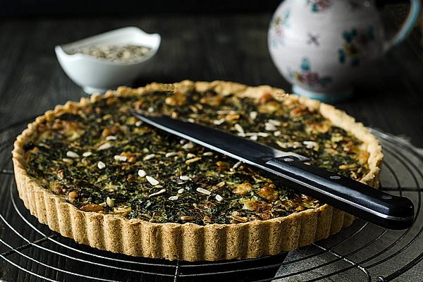 Spinach Gorgonzola Quiche