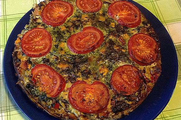 Spinach Quiche with Gorgonzola and Sun-dried Tomatoes