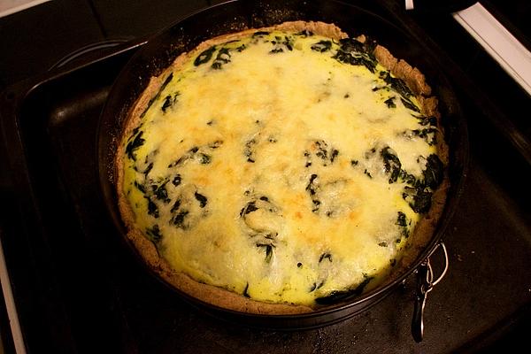 Spinach Quiche with Wholemeal Spelled Flour