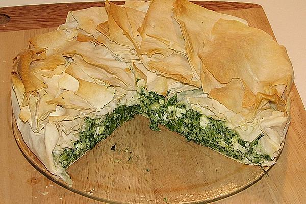 Spinach Tart with Filo Batter