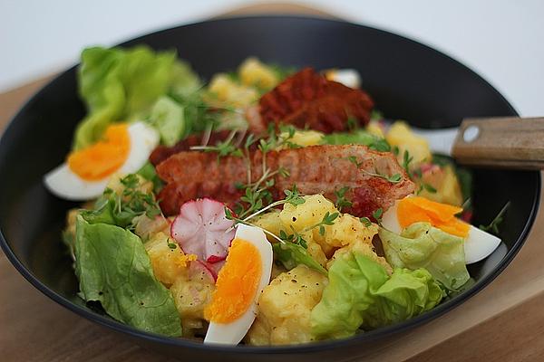 Spring Salad with Potatoes and Bacon