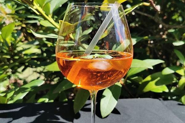 Spritz with Elderberry and Basil