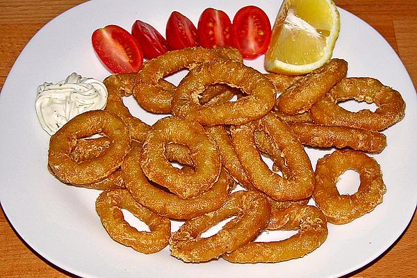 Squid Rings in Beer Batter