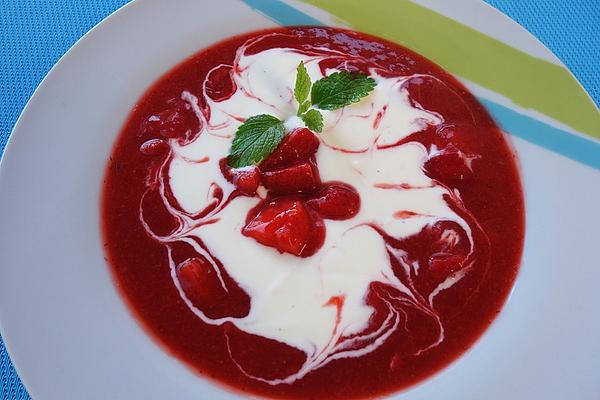 Strawberries with Cottage Cheese