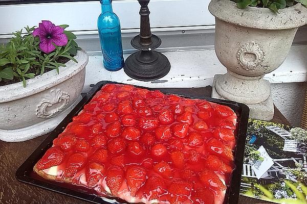 Strawberry Cake from Sheet Metal