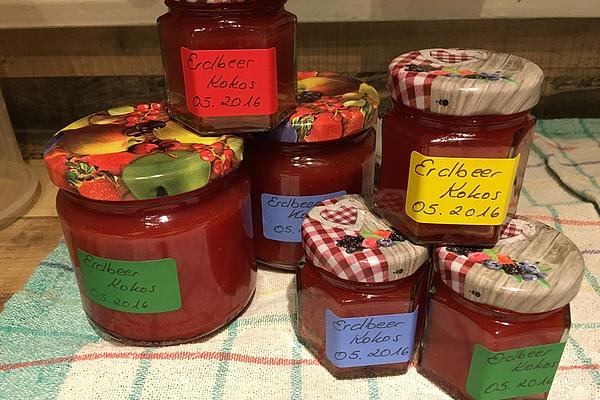 Strawberry Jam with Coconut Milk