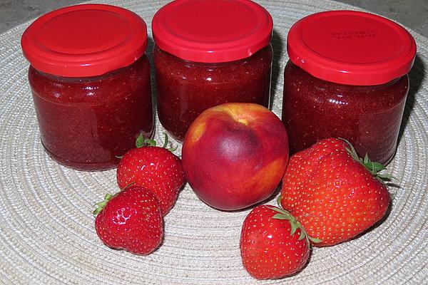 Strawberry Jam with Nectarines