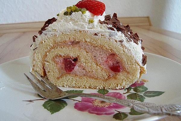 Strawberry – Sparkling Wine – Roulade