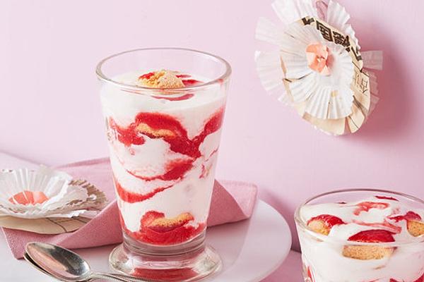 Strawberry Tiramisu in Glass