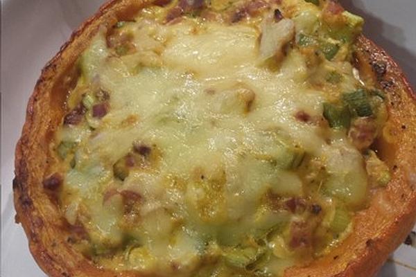 Stuffed Butternut Squash with Herb Cheese from Oven