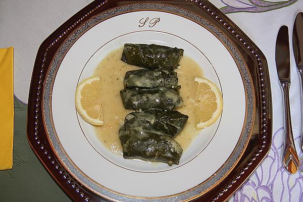 Stuffed Grape Leaves with Minced Meat
