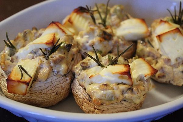 Stuffed Mushrooms with Olives and Feta