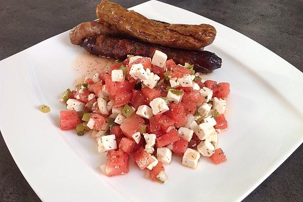 Summer Salad with Watermelon, Feta and Mint