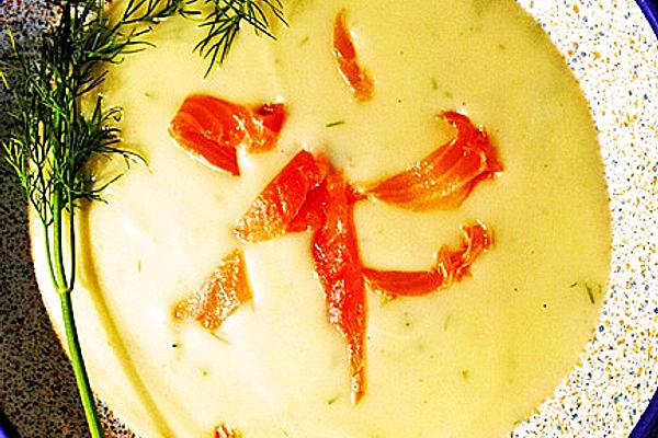 Swedish Zucchini Potato Soup with Wild Salmon and Dill