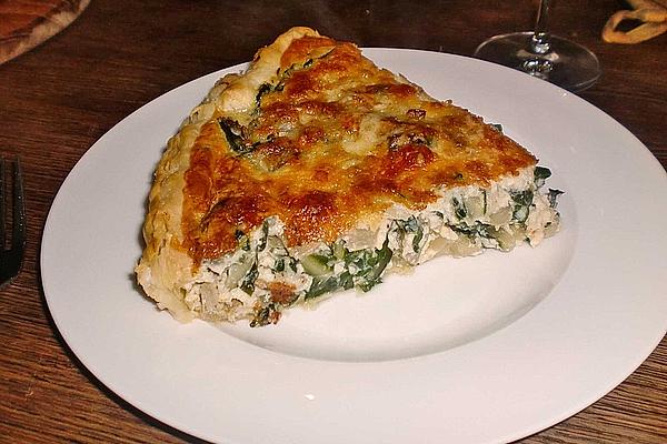 Swiss Chard Quiche with Puff Pastry