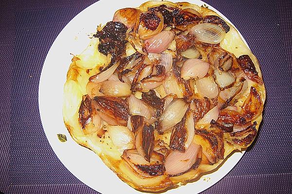 Tart Tatin with Red Onions