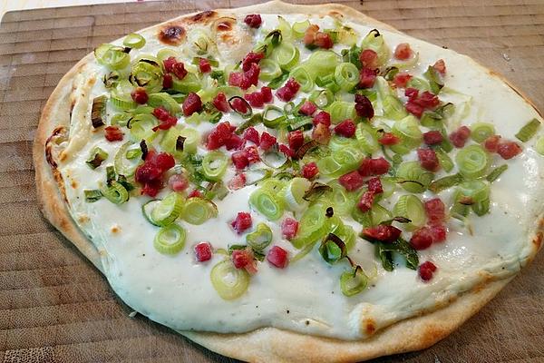 Tarte Flambée Alsatian Style