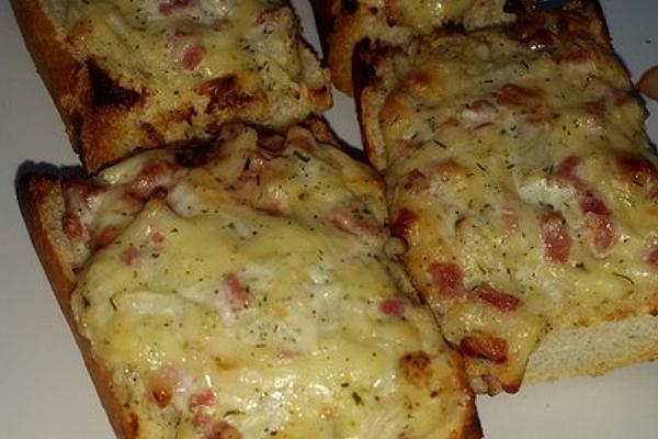 Tarte Flambée Baguette with Cheese
