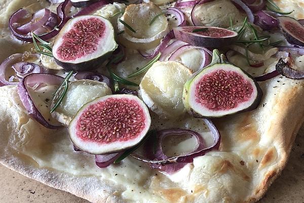 Tarte Flambée with Goat Cheese and Figs